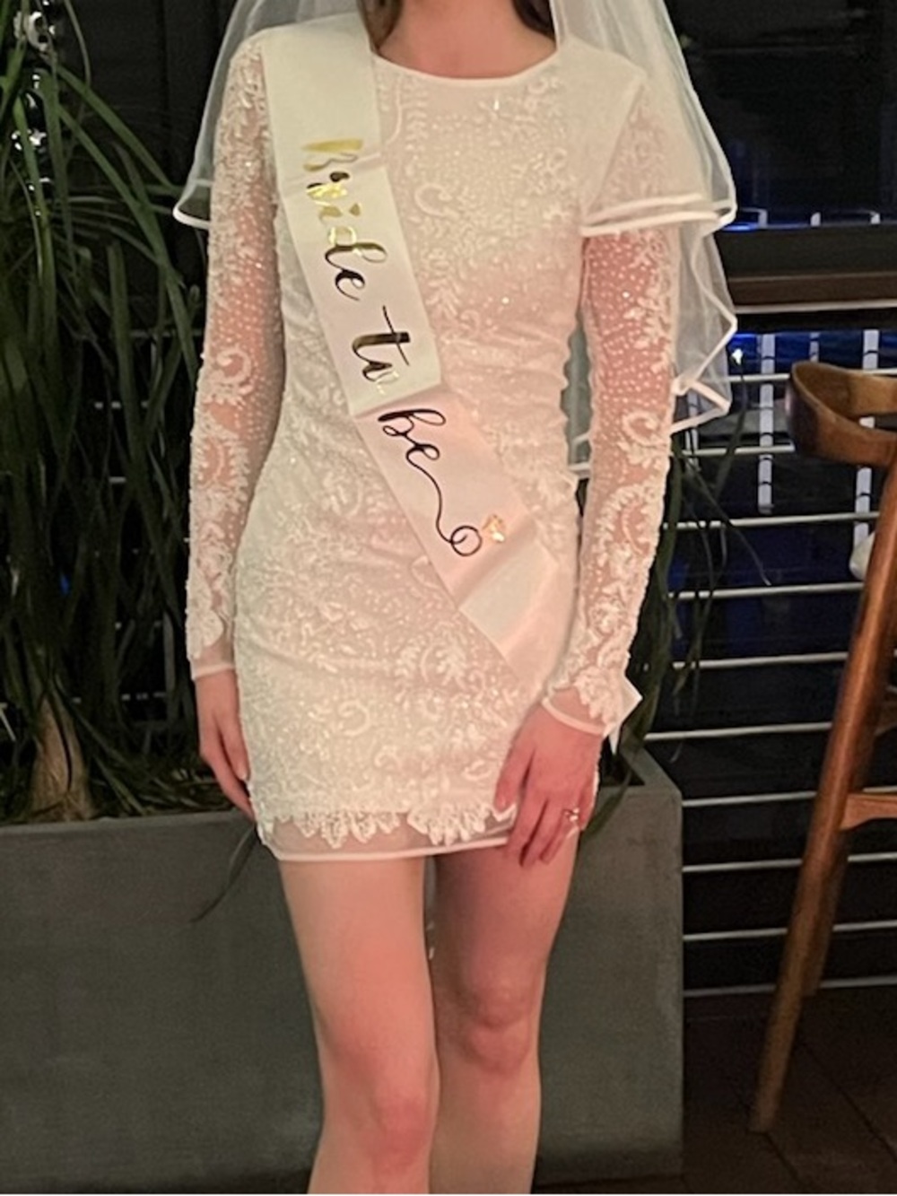 ALTAR’D STATE “Blake” Beaded Mini Dress